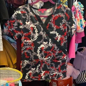 Scrub top with Floral Design